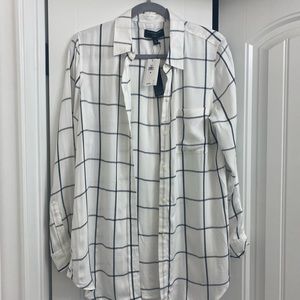 NWT boyfriend fit button up